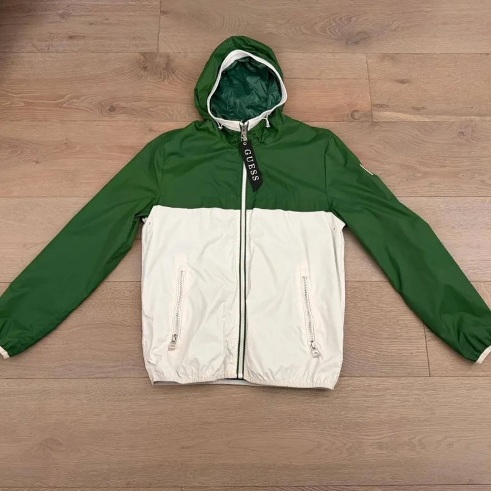 GUESS Hooded Windbreaker Jacket